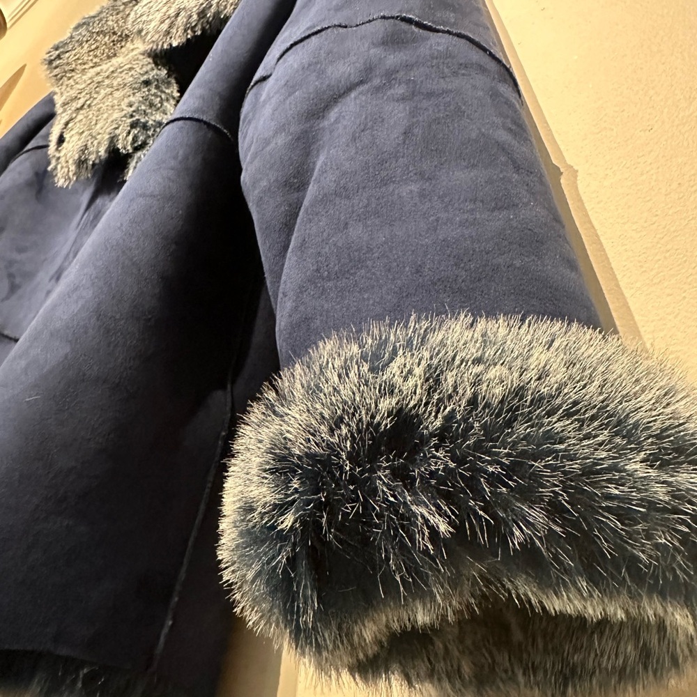 Cecil Gee Suede/Faux Fur Jacket L-XL - Picture 10 of 11